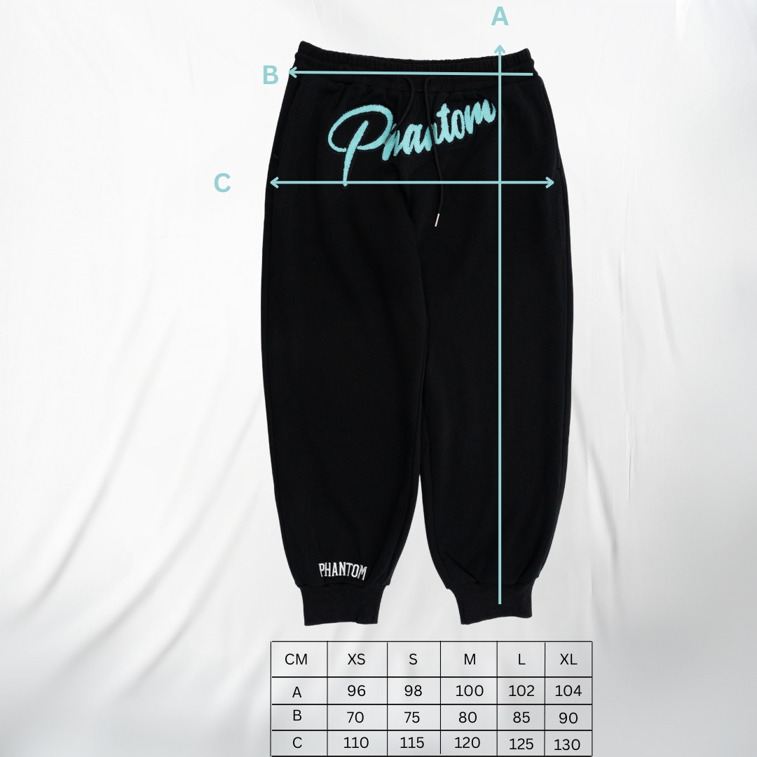 Black X Cyan Pants