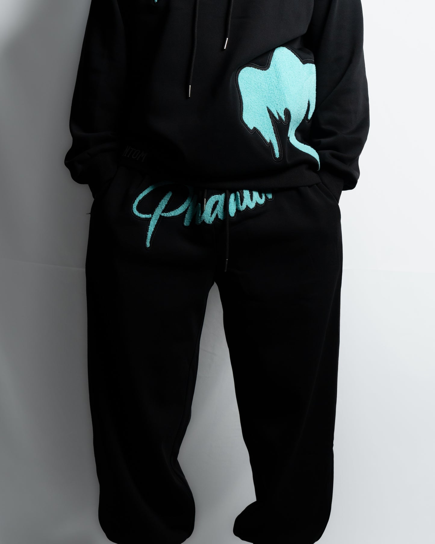 Black X Cyan Pants