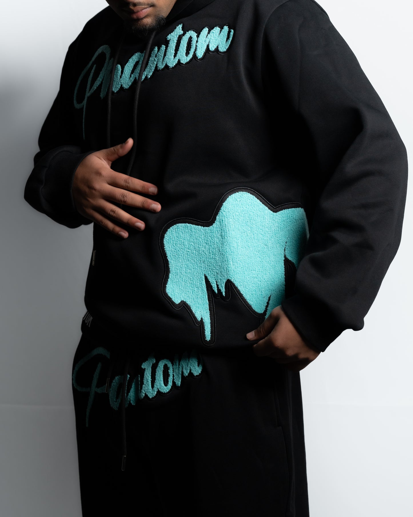 Black X Cyan Hoodie