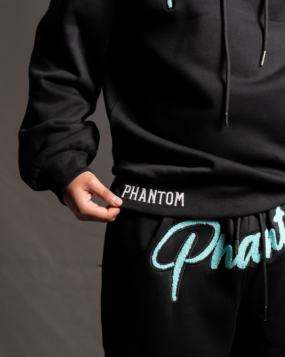 Black X Cyan Hoodie