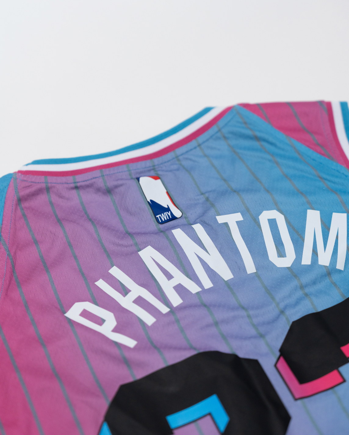 Blue/Pink Basketball Jersey